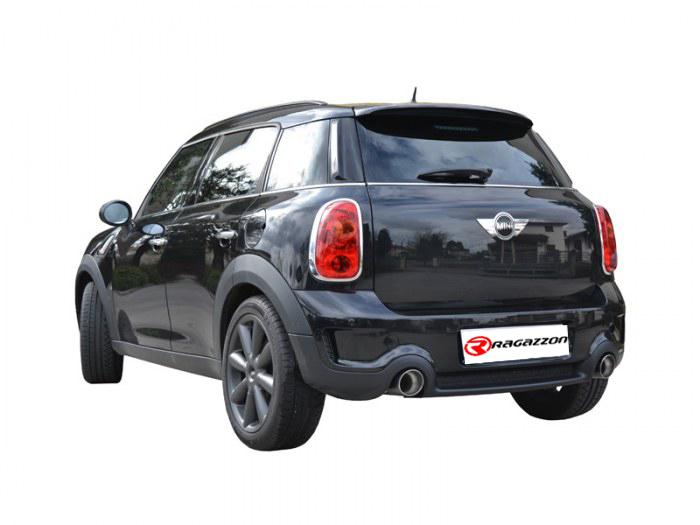 Ragazzon rear silencer with Sport Line tail pipe for OEM bumpers MINI R60 Countryman ALL4 2.0D Cooper SD (105kW)