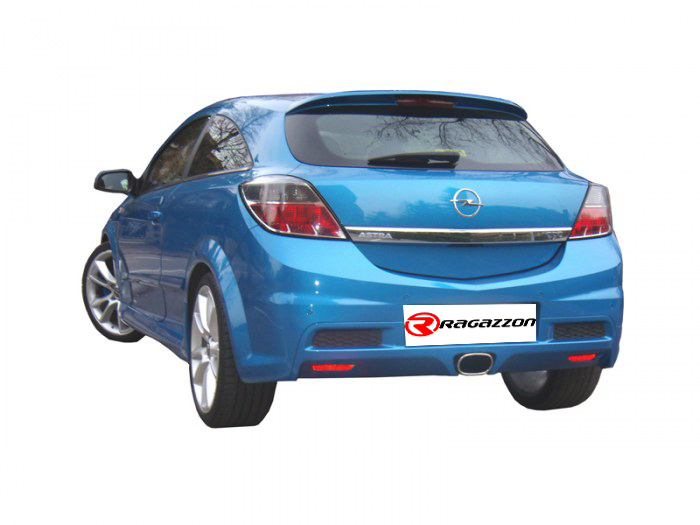 Ragazzon rear silencer with central Sport Line tail pipe OPEL Astra H GTC OPC 2.0 16V (177kW)