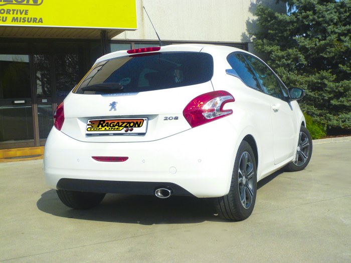 Ragazzon centre pipe with oversized exhaust pipe PEUGEOT 208 1.4VTi (70kW)