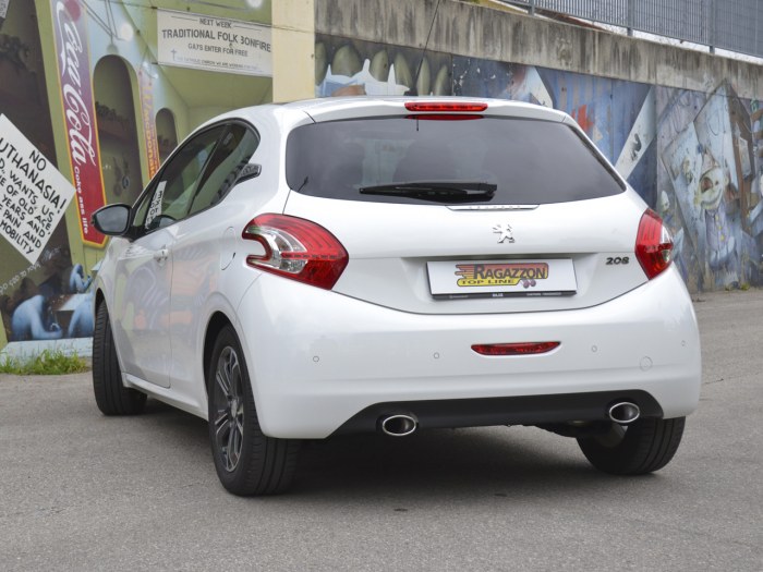 Ragazzon centre pipe with oversized exhaust pipe PEUGEOT 208 1.6VTi (88kW)