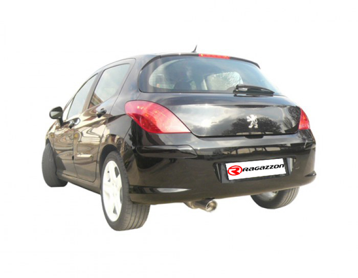 Ragazzon rear silencer with Sport Line tail pipe PEUGEOT 308 1.6 HDi (66/80kW)