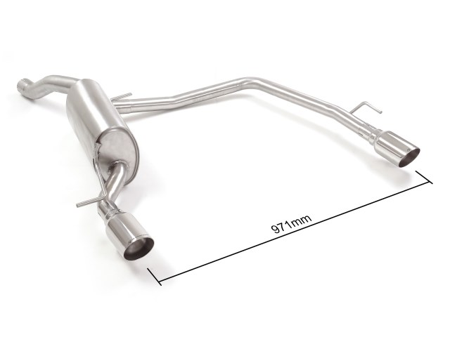 Ragazzon rear silencer with Sport Line tail pipe SEAT Ibiza V 1.0TSI (70kW)