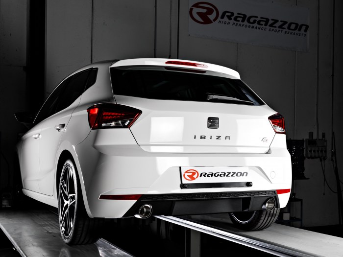 Ragazzon rear silencer with Sport Line tail pipe SEAT Ibiza V 1.5TSI 110kW