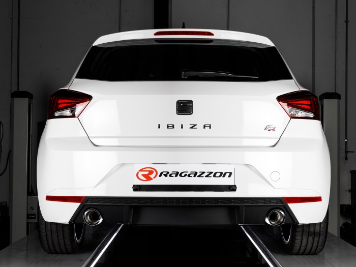 Ragazzon rear silencer with Sport Line tail pipe SEAT Ibiza V 1.5TSI 110kW