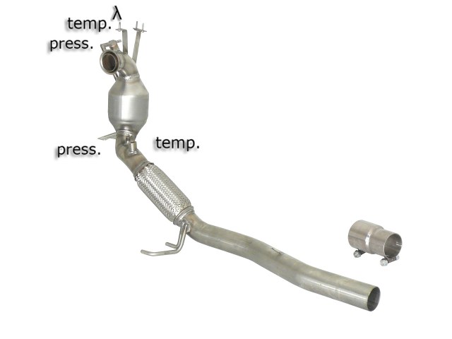 Catalyst group+Ragazzon particulate filter replacement pipe SEAT Leon II 2.0TDi DPF (103kW)