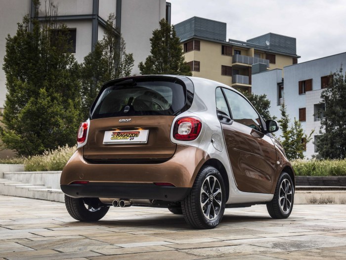 Ragazzon rozsdamentes hátsó kipufogó középre helyezett véggel   SMART Fortwo 1.0 (45/52kW)