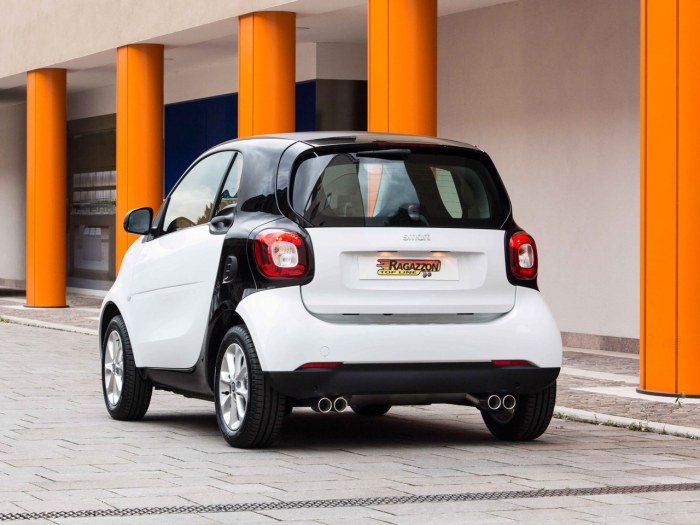 Ragazzon rozsdamentes hátsó kipufogó középre helyezett véggel   SMART Fortwo 1.0 (45/52kW)
