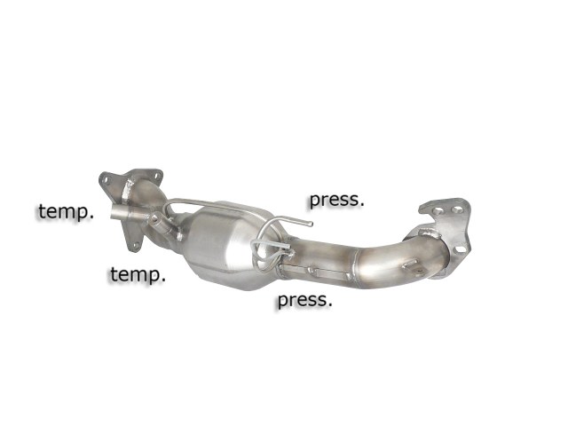 Ragazzon rozsdamentes részecskeszűrő kiiktatórész katalizátorral SUBARU Impreza 2008- 2.0D (110kW)