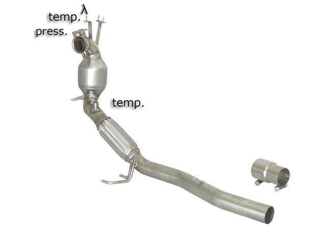 Catalyst group+Ragazzon particulate filter replacement pipe  VOLKSWAGEN Beetle 1.6TDi (77kW)