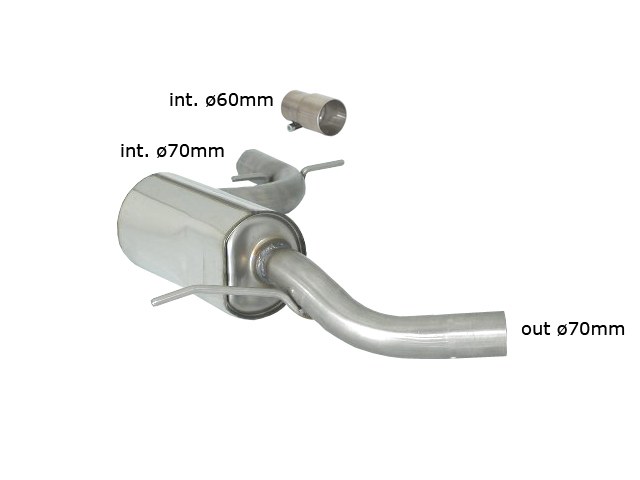 Ragazzon centre silencer VOLKSWAGEN Golf VI 2.0 TSI (155/173kW)