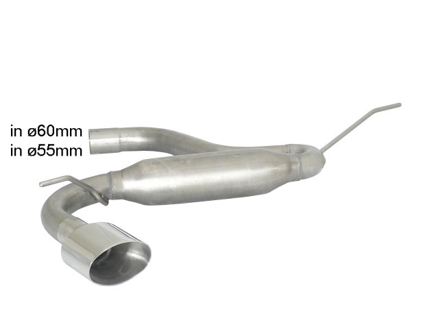 Ragazzon rear silencer with oval Sport Line tail pipe VOLKSWAGEN Golf VII 2.0TDi (110kW)