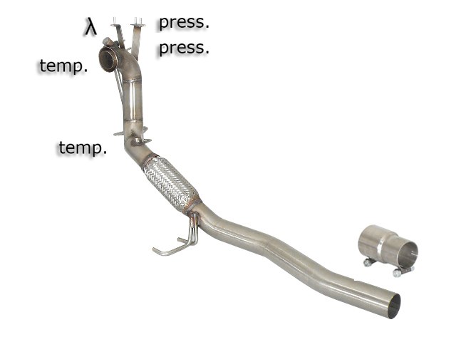 Ragazzon cat replacement+particulate filter replacement pipe VOLKSWAGEN Passat CC 2.0TDi (103/125kW)