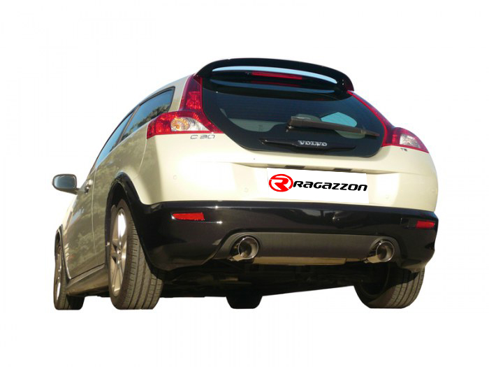 Ragazzon rear silencer round with Sport Line tail pipe VOLVO C30 2.5 T5