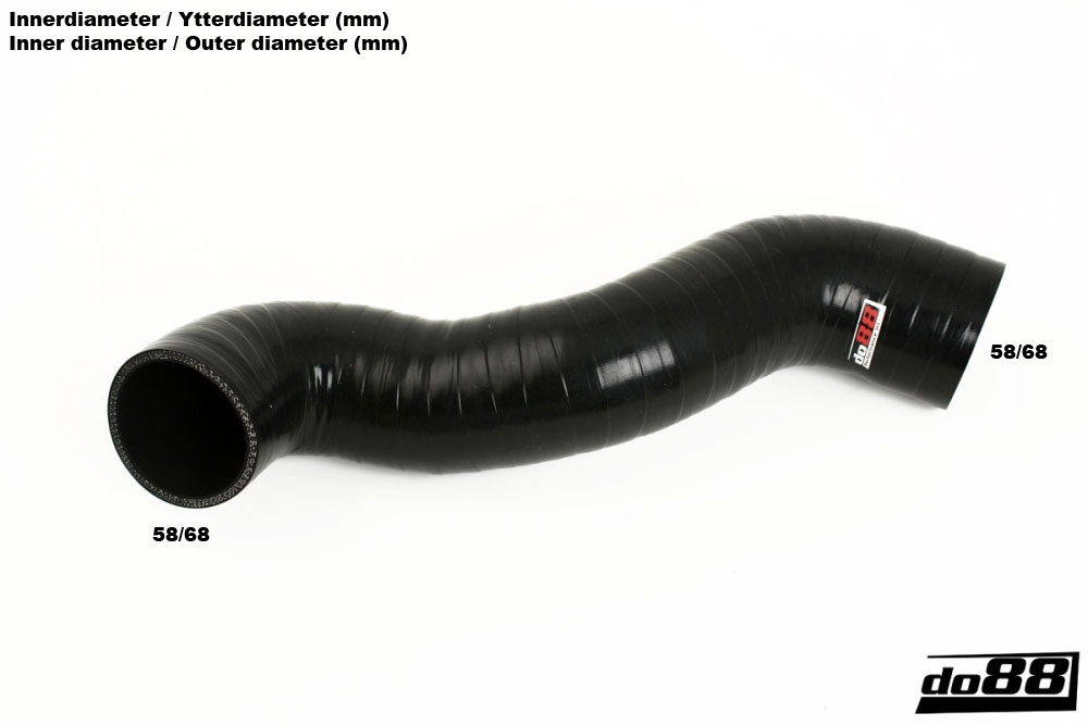 do88 Intercooler inlet hose VOLVO V70/XC70/S60 D5 2.4D 05-09 - Black