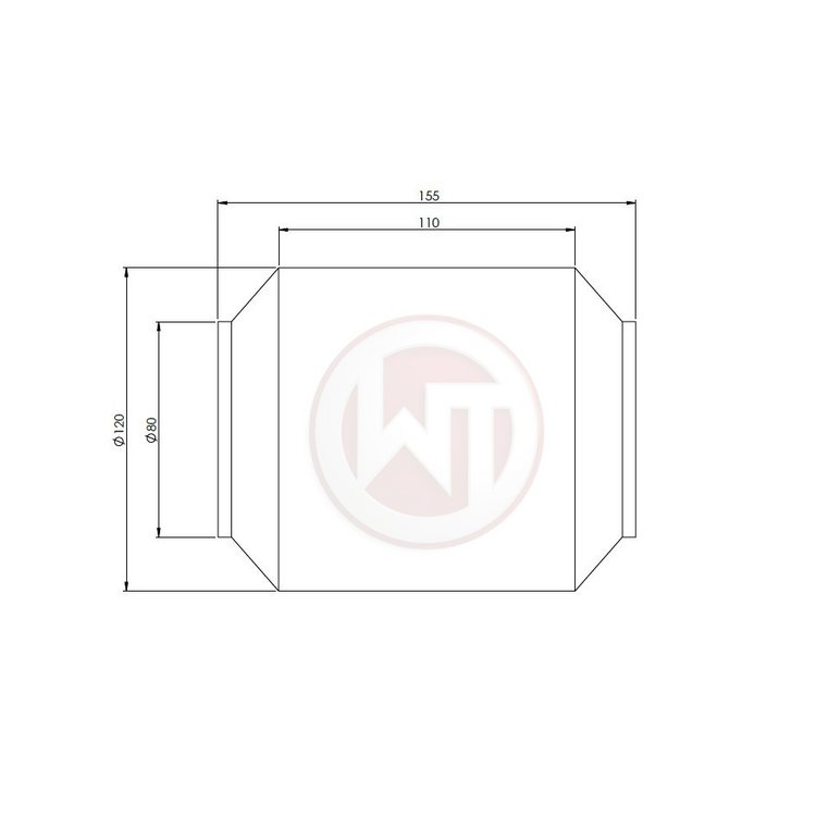 WAGNER TUNING  EU6 verseny katalizátor Ø120mm x 110mm  100CPSI