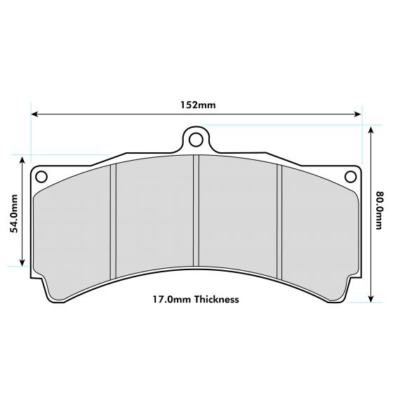 FERODO DS2500 FRP3077H pads for AP Racing  D2 Racing  K-sport brake kits