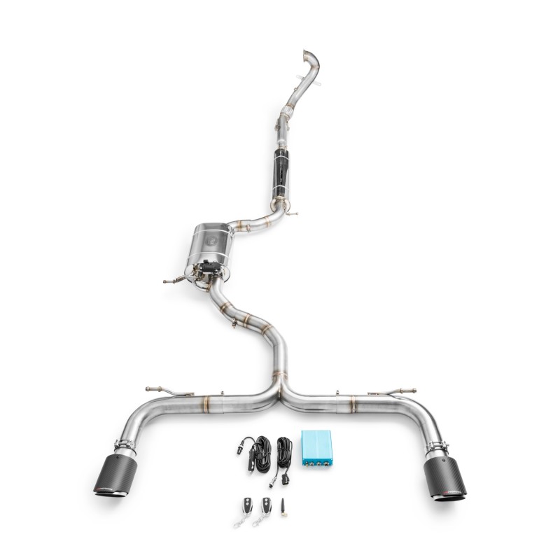 RM Motors complete valvetronic exhaust system for Volskwagen Golf 7 VII GTI