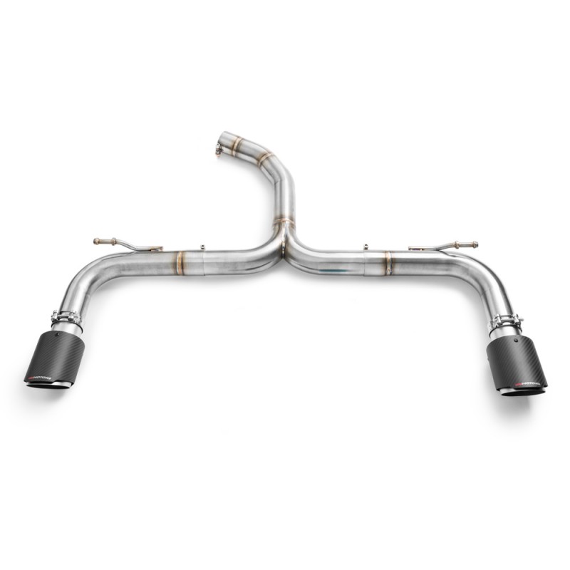 RM Motors complete valvetronic exhaust system with sport catalyst for VW Golf 7 VII GTI