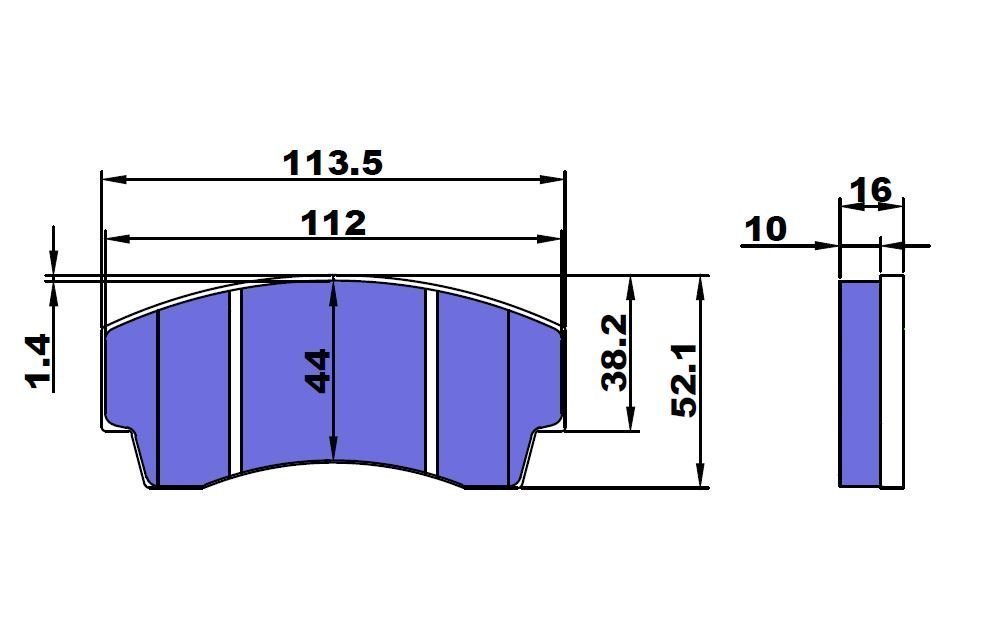 D2 Racing  356x32 mm hátsó, 4-dugattyús ÜREGES fék szett kézifék funkcióval