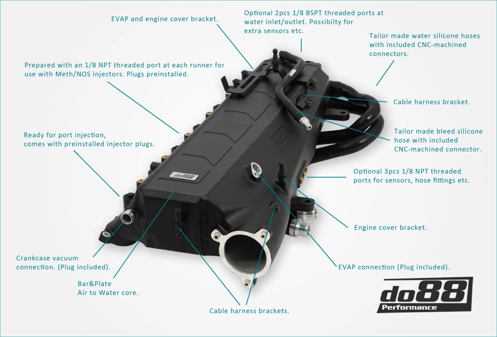 do88 Charge Cooler Manifold MERA, BMW G-Serie (B58) / Toyota GR Supra A90