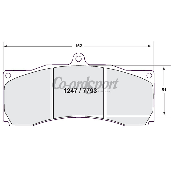 PFC 1247.10 Brake pad kit Z-RATED 17mm