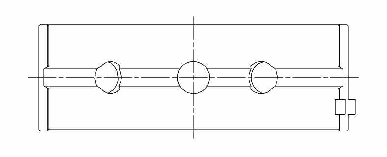 ACL Main Bearing Set first oversize 5M2015H-.25