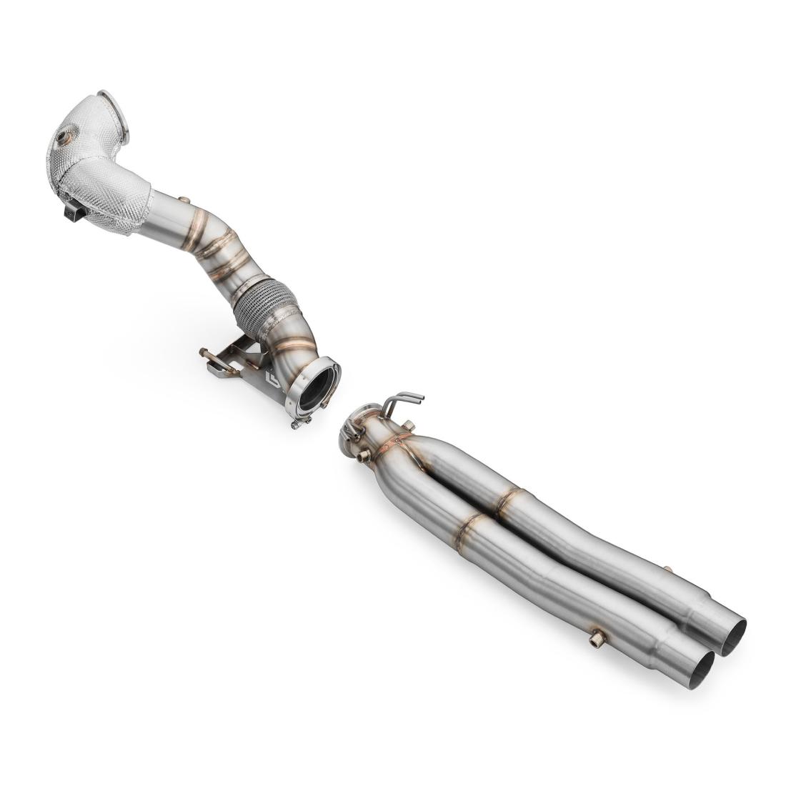 RM Motors downpipe AUDI RS3 8Y 2.5 TFSI with heat shield