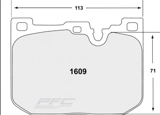 PFC 1609.10 Front Brake Pads Z-RATED BMW F Series inc M2, M3 & M4 front pad (Blue calipers)