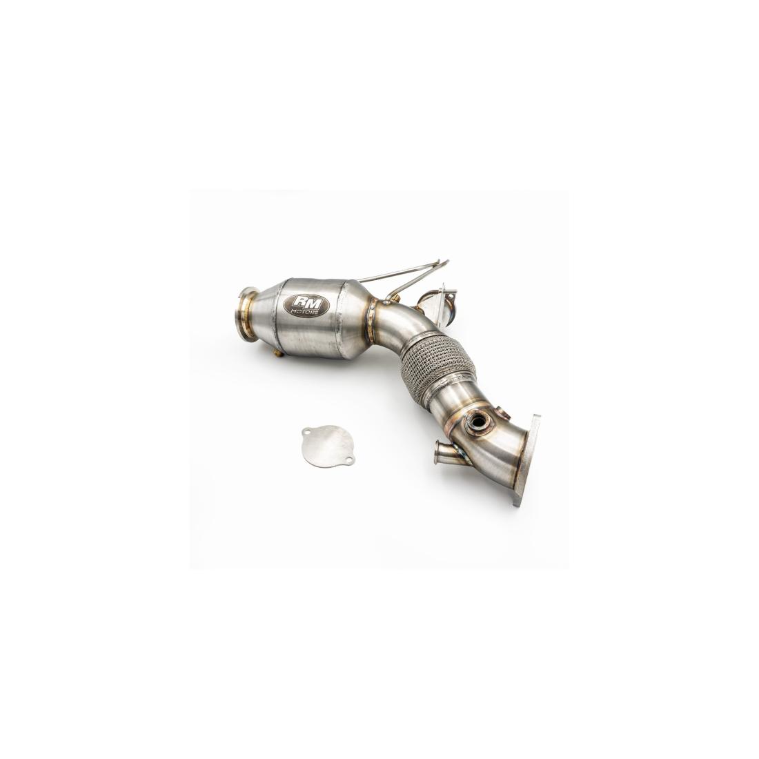 RM Motors downpipe BMW G20 G21 330d 330dX B57+CATALYST HJS 200 cpsi EURO 6