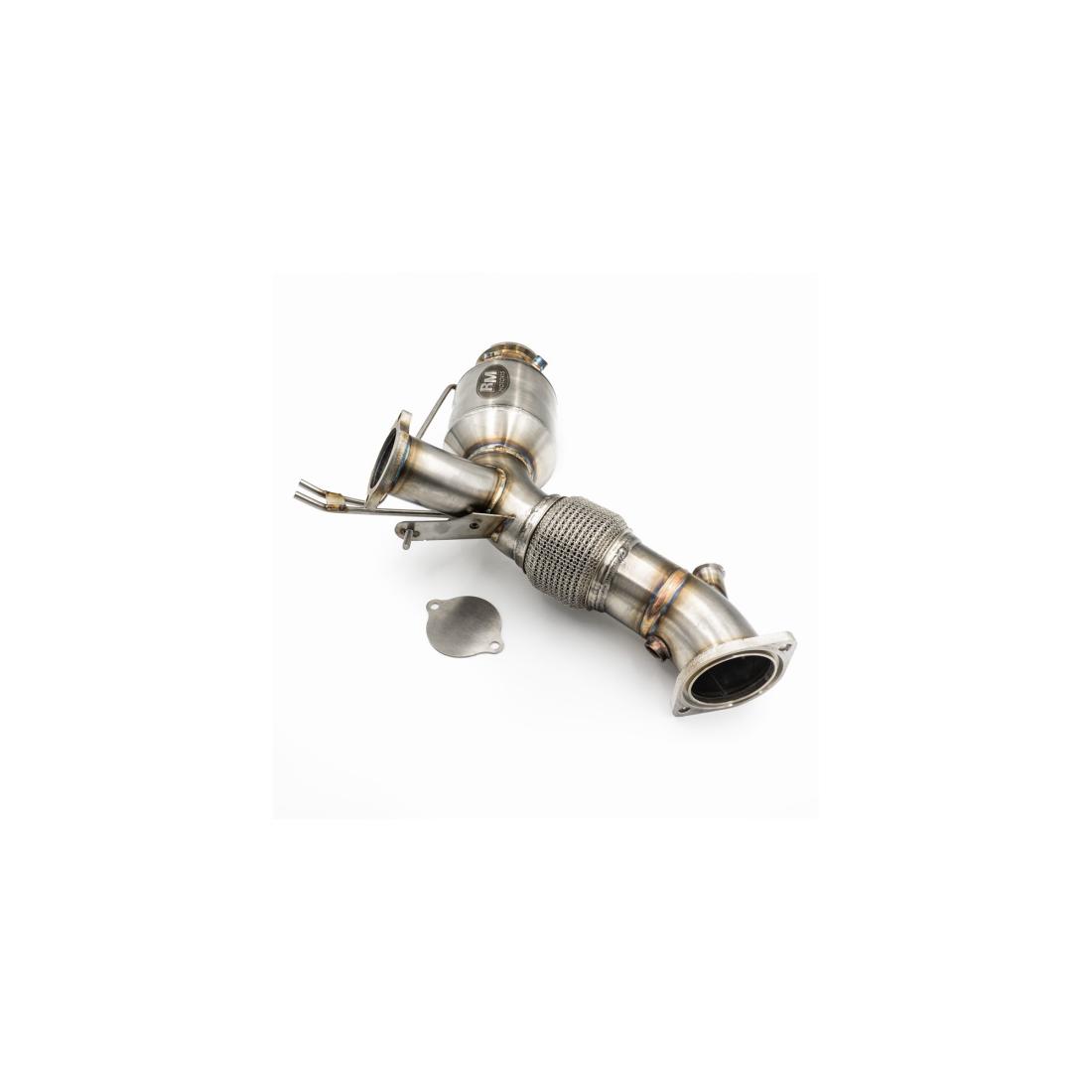 RM Motors downpipe BMW G20 G21 330d 330dX B57+CATALYST HJS 200 cpsi EURO 6
