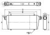 BOOST Fine&Tube Universal Racing Intercooler 600x300x76mm - 76mm