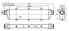 BOOST Fine&Tube univerzális verseny intercooler 550x140x65mm - 55mm BOOST Fine&Tube univerzális verseny intercooler 550x140x65mm - 55mm