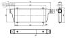 BOOST Fine&Tube Universal Racing Intercooler 550x230x65mm - 60mm