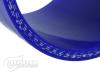 60 mm 90° 4 layer silicon elbow - Blue