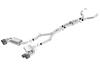 BORLA Cat-Back™ System "S-Type",  For use w/Long Tube Headers 3", 2.25" Chevrolet CAMARO V8 6.2L V8 AT/MT RWD 2 DR w/dual mode exhaust (NPP), w/o valves (16-18) BORLA Cat-Back™ System "S-Type",  For use w/Long Tube Headers 3", 2.25" Chevrolet CAMARO V8 6.2L V8 AT/MT RWD 2 DR w/dual mode exhaust (NPP), w/o valves (16-18)