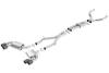 BORLA Cat-Back™ System "ATAK",  For use w/Long Tube Headers 3", 2.25" Chevrolet CAMARO V8 6.2L V8 AT/MT RWD 2 DR w/dual mode exhaust (NPP), w/o valves (16-18) BORLA Cat-Back™ System "ATAK",  For use w/Long Tube Headers 3", 2.25" Chevrolet CAMARO V8 6.2L V8 AT/MT RWD 2 DR w/dual mode exhaust (NPP), w/o valves (16-18)