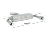 Ragazzon rear silencer AUDI A3 1.9TDi DPF - 2.0TDi DPF Ragazzon rear silencer AUDI A3 1.9TDi DPF - 2.0TDi DPF