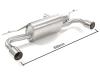 Ragazzon rear silencer  BMW Series-1 (F20 F21) 118i (100kW-B38) Ragazzon rear silencer  BMW Series-1 (F20 F21) 118i (100kW-B38)