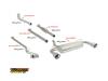 Ragazzon rear silencer round with Sport Line tail pipe SUBARU BRZ 2.0 (147kW)