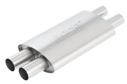 BORLA Touring Muffler to use with 140590 or 140591 to create a quiter sound level 2.5",2.25" Ford MUSTANG GT 5.0L AT/MT RWD 2DR (15-17)