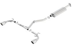BORLA Cat-Back™ System "S-Type" 2.5", 2" Toyota 86 2.0L 4CYL AT/MT RWD 2DR (13-17)