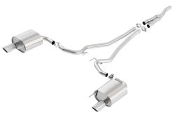 BORLA Cat-Back™ System "S-Type" 2.25" Ford MUSTANG ECO BOOST 2.3L AT/MT RWD 2DR (except conv), only fits systems with non active exhaust systems (15-19)