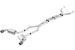 BORLA Cat-Back™ System "S-Type",  For use w/Long Tube Headers 3" Chevrolet CAMARO V8 6.2L V8 AT/MT RWD 2 DR w/o dual mode exhaust (non NPP) (16-18)