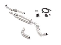 Ragazzon center silencer with integrated electrical valves ABARTH 500 / 595 Abarth