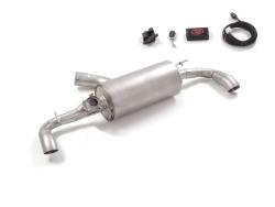 Stainless steel rear silencer left/right group N each without tail pipes