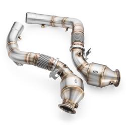 Downpipe BMW M5 F90 + CATALYST HJS 300 cpsi EURO 6
