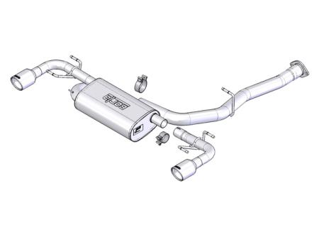BORLA Cat-Back Sport Exhaust MAZDA RX-8 1.3 MAN 2003-2009 BORLA Cat-Back Sport Exhaust MAZDA RX-8 1.3 MAN 2003-2009