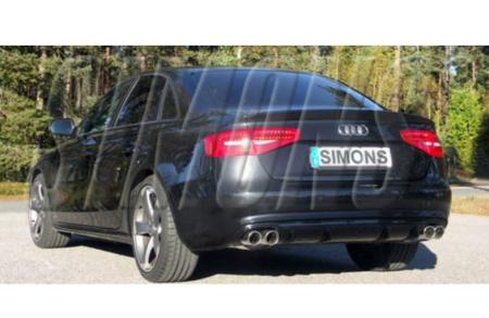 SIMONS 2xDuplex Sport Cat-back Exhaust System AUDI A5 2.0 TDI 2006-2016
