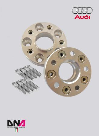 AUDI TT 8J3-8J9 WHEEL SPACERS (PAIR) 25mm WITH INSERTS + BOLTS AND NUTS KIT