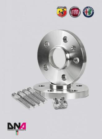 FIAT PANDA WHEEL SPACERS (PAIR) 16 mm + STUDS + NUTS KIT FIAT PANDA WHEEL SPACERS (PAIR) 16 mm + STUDS + NUTS KIT